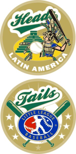 1.5" LATIN AMERICA LITTLE LEAGUE FLIPPING COIN-3211