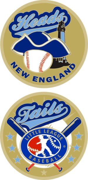 1.5" NEW ENGLAND REGION LITTLE LEAGUE FLIPPING COIN-3219