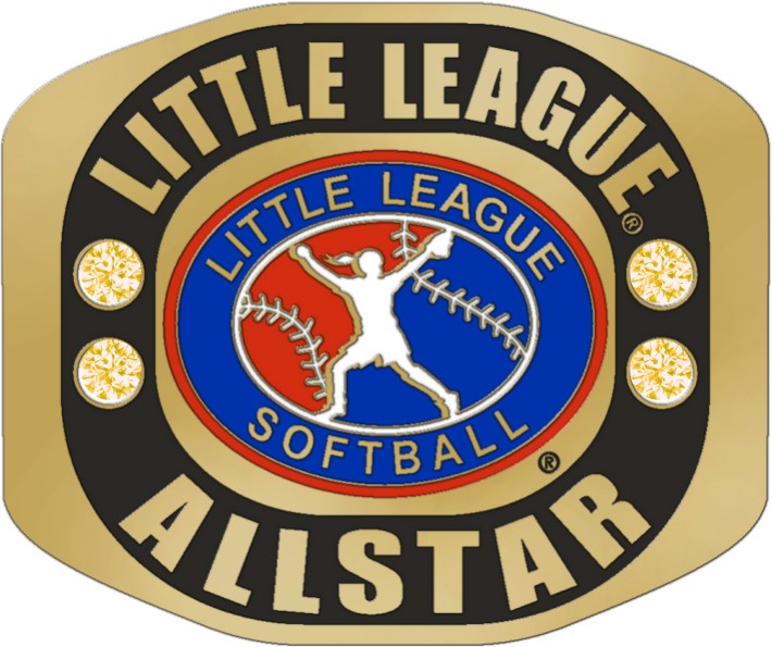 SALELittle League ALL STAR Ring with Little League Softball Logo